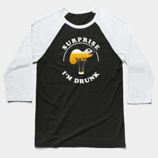 Surprise I'm Drunk | Funny Beer Drinking Quote Baseball T-Shirt